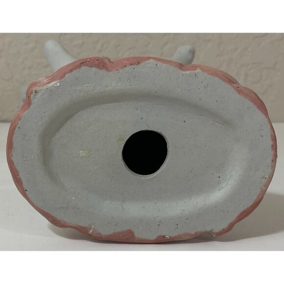 Pearl & Pink Ceramic Hands Holding Cross and Roses Flowers Christian Religious - Picture 6 of 6